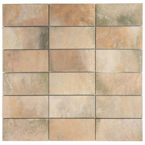 Gandia Porcelain Tiles 8 mm Thickness, Matte Surface, Dark Beige, 5×15 cm | Gandia