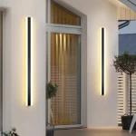 وحدة إضاءة LED جداريّة خارجية، 20 وات، طول 60 سم، عرض 8 سم