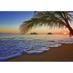 Mural image sea design, Size 366 cm × 254 cm, blue color