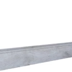 Decorative MDF Skirting, Dimensions 2.4mx8cm, Light Gray Color, Product Code 145