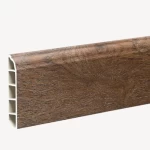 Dark brown Wooden Skirting Capri, 240x8x1.2, Model 484712