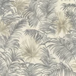 ورق جداري ايطالي لون رمادي شاحب تصميم مشجر، مقاس 10 م×0.70 م، موديل rc16095