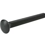 مسمار [Carriage] راس دائري مجلفن اسود سن كامل صلابة 5 مقاس 5/8 انش    DIN 603   