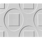 3D Wall Decorations, Height 50 cm, Length 50 cm, White Color | Zakharef Company