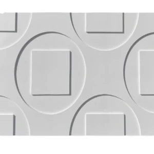 ديكورات حائط ثلاثية الأبعاد 50×50 سم، لون أبيض | شركة زخارف