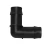 Low Density Polyethylene (LDPE) Elbow 90°, Size 16 mm, Black Color | Alwasail