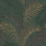 Wall decoration leaf-patterned design, size 10 m x 0.53 m, green color, model 33317