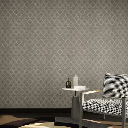 Geometric Design Wall Covering 10m x 50cm Light Brown | GF62066
