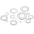 Zinc Plated Flat Washer Size 10 mm White Color Thickness 2 mm Outside Diameter 40 mm DIN125 Standard | Aobsco Company