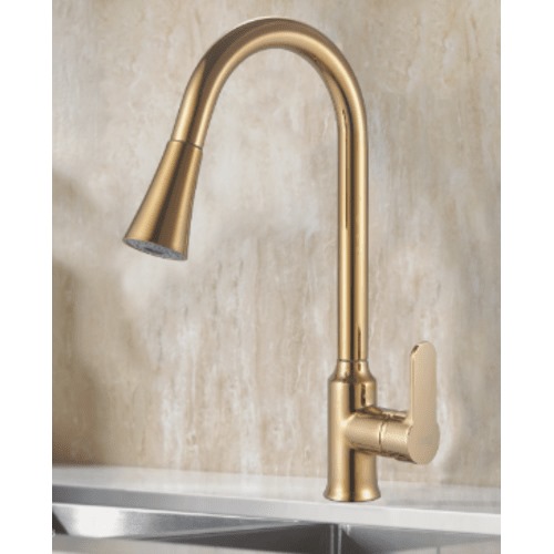 Sink Mixer 41 cm Length, 25 cm Width, Gold Color | Algafary Sanitary ware