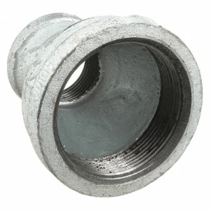 Malleable Iron Reducer Coupling 1 1/2 x 3/4 Inches White | ARAB PROS COMPANY