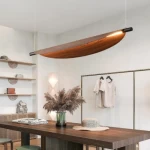 Modern LED Strip Chandelier Dimensions 120x18 cm, 120 cm Wire Length