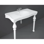 مغسلة حمام معلقة، مقاس87×108.2 سم، ارتفاع 60.5 سم، أبيض جبال الألب | راك للخزف