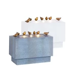 Decorative Fiber Small Fountain With Overhead Lighting, White/Gray Color, Size 61 × 30 × 40 cm, Product Number WXF1805484SN-1
