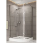 Glass Shower Cabin with Square Shower Tray Size 100×100 cm | Abyat Company