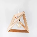 إضاءة سقف بتصميم أنيق، ابعاد 34×24 سم، لون خشبى