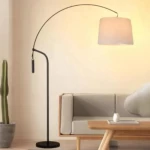 Decorative Floor Lamp, 210 cm Height, 110 cm Diameter, beige Color