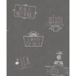  ورق جدراي شبابي لون رمادي داكن، طول 10 م، عرض 0.53 م، موديل 476217  