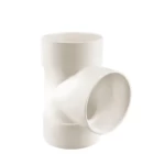 UPVC Plastic  Tee 90 Degree Size 160 mm White Color | Almanar Factory