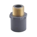 MALE ADAPTER (SLIP X MPT) WITH BRASS INSERT CPVC schedule 80  Al-Rajhi Size ½x½ inch Color Light Gray