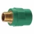 PPR Adapters with Male Thread Modern Technology  Size 20 mm × 1/2 Inch Diameter 29 mm Color  Green