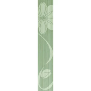 Ceramics Walls Size 7x43 cm, Listel Daisy Green Color | Future Ceramic Company