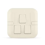 مفتاح انارة ثلاثي 10 أمبير، بيج، مقاس 7×7 سم، 250 فولت | سبكترا