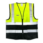 Reflective Safety Vest 3M, Reflective strips, Size M, (Black/Yellow) Color, Polyester