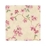 Floral wallpaper, beige color, length 10 m, width 0.53 m, model FF50019  