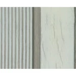 PVC wood substitute, size 12 x 290 cm,  color beige with light brown stripes