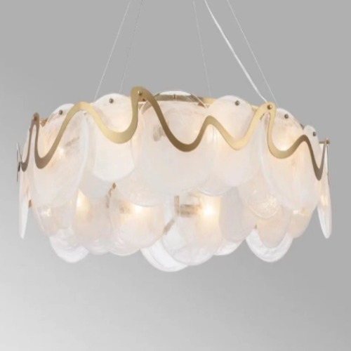 Elegant Modern Pendant Light 60 cm, Gold | 48394