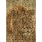 Italian Wall Decoration Brown Color, Size 10m×0.70m, Model 12069 
