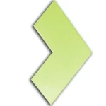 بلاط رصيف انترلوك 3D ثلاثي الأبعاد سمك 6 سم مقاس 60×85×333 ملم لون اخضر | شركة المورد المحترف