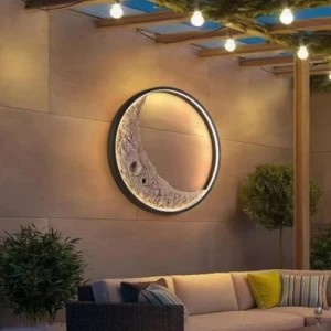 Soft Illumination Black and Beige Wall Sconces, 30 cm Diameter | Matkel Store