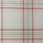 ورق حائط تصميم مقلم، لون رمادي مع احمر، مقاس 15.6 م×106 سم