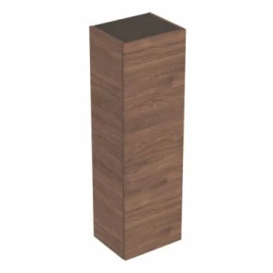 كابينة خشبية جانبية معلقة علي الحائط مقاس 36×118 سم، لون بنى