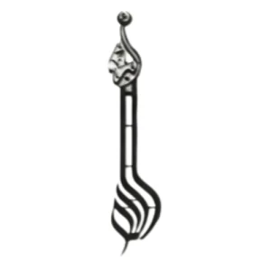 Islamic Metal Wall 45×30 cm, Black Color | 