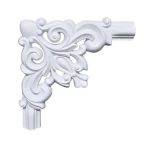 Local Gypsum Alternative embossed corner, Weight 100 g, Length 24cm x Width 24cm 