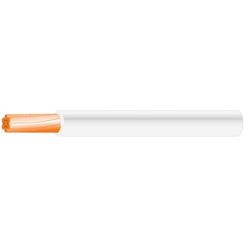 Stranded Copper Electric Wire 2.5mm, 450/750V PVC 70°C Insulated White 100 M | Saudi Cable Company (SCC)