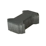 بلاط رصيف انترلوك حرف اي  سمك 6 سم حجم 137×198 مم لون اسود | شركة ارتك