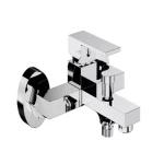 Square Chrome Chinese Automatic Shower Mixer