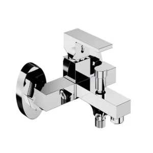 Square Chrome Automatic Shower Mixer Brass, Chrome Color | Al Muhaidib Sanitary and Ceramic