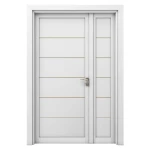 Premium Wooden Double Door, White, Size 160 × 235 cm, 6 cm Thickness, Model GMO1