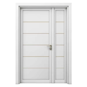 Premium Wooden Double Door 160×235 cm, 6 cm Thickness, White | YT-40087975