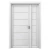 Premium Wooden Double Door, White, Size 160 × 235 cm, 6 cm Thickness, Model GMO1