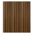Wood Alternative Panel 3D PS, Size 2900x120x12 mm, Brown Color