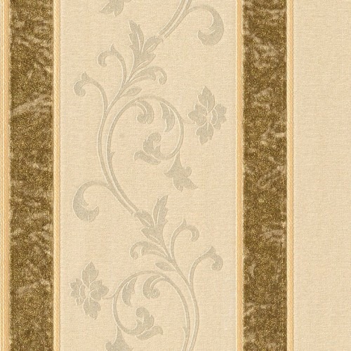Italian Wallpaper Striped Design 10m x 0.73m, Light Beige | Balbaid Decor Company