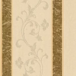 ورق حائط ايطالي تصميم مقلم مقاس 10 م×0.73م، بيج فاتح، موديل 7033