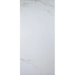 Indian Porcelain Floors, White Color, Glossy Surface, Rectangular Shape, Size 60x120 cm