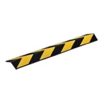 زاوية جدران ربر، مقاس 1000 مم، عرض 100 مم سماكة 10 مم، لون اسود واصفر